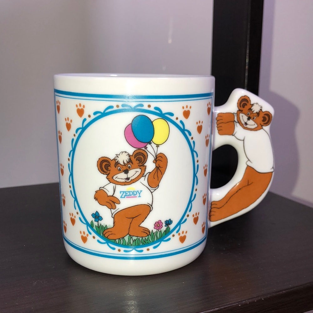 Vintage 90s 00s Y2K Zeddy Bear Zellers Coffee Mug